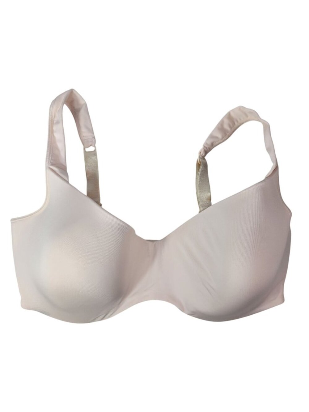 Bali Underwire Bra Tan Pink 42DD Seamless Adj Wide Strap Full Coverage 3710 READ